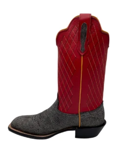 'Fenoglio' Men's 13" Cape Buffalo Western Square Toe - Grey / Red -Fashion Shoes FB342426282 1024x1024@2x