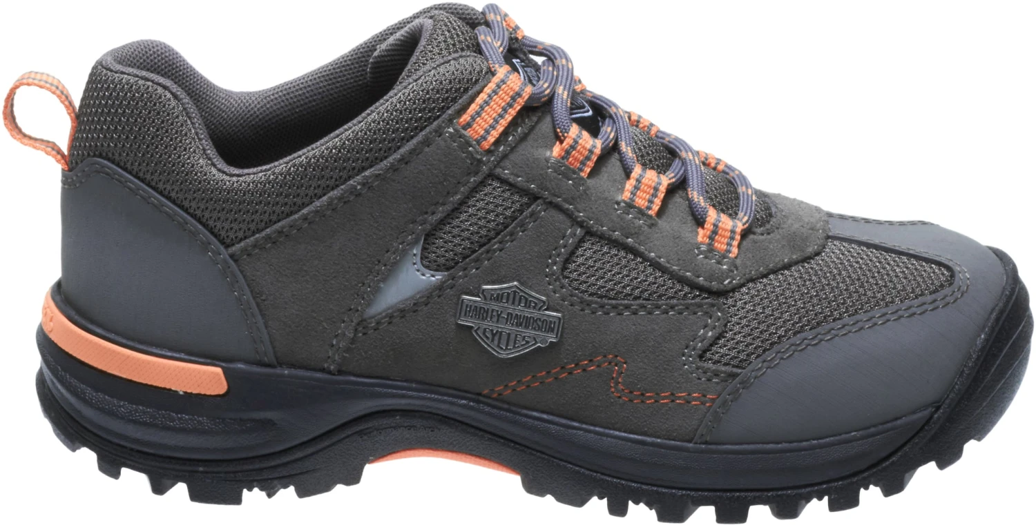 'Harley Davidson' Women's Wincrest Oxford - Grey / Light Orange 1 'Harley Davidson' Women's Wincrest Oxford - Grey / Light Orange