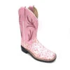 'Old West' Children's Western Broad Square Toe - Pink Print