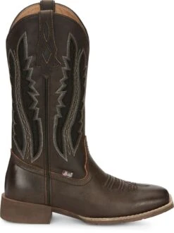'Justin Brands' Women's 12" Jaycie Western Square Toe - Brown