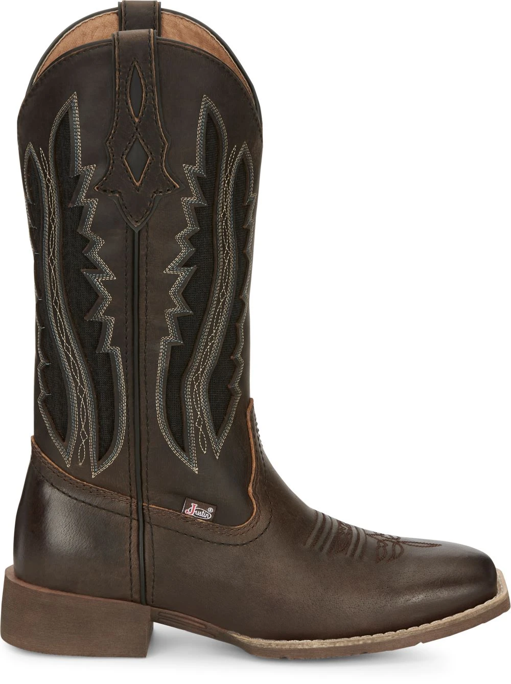 'Justin Brands' Women's 12" Jaycie Western Square Toe - Brown 1 'Justin Brands' Women's 12" Jaycie Western Square Toe - Brown