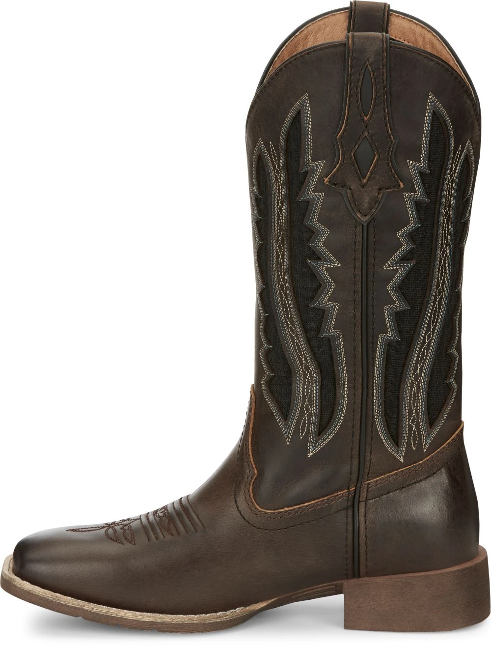 'Justin Brands' Women's 12" Jaycie Western Square Toe - Brown 7 'Justin Brands' Women's 12" Jaycie Western Square Toe - Brown - Image 7