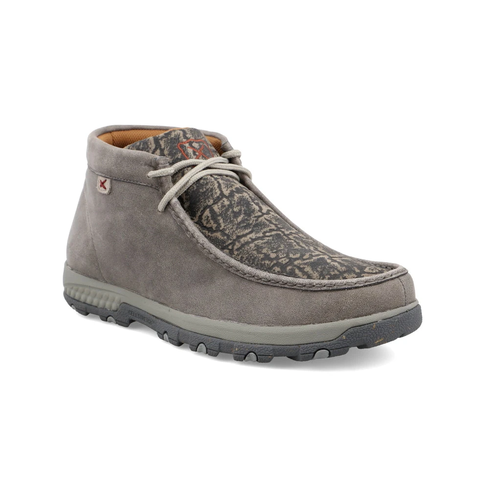 'Twisted X' Men's Chukka Driving Moc - Grey / Grey Elephant 6 'Twisted X' Men's Chukka Driving Moc - Grey / Grey Elephant - Image 6