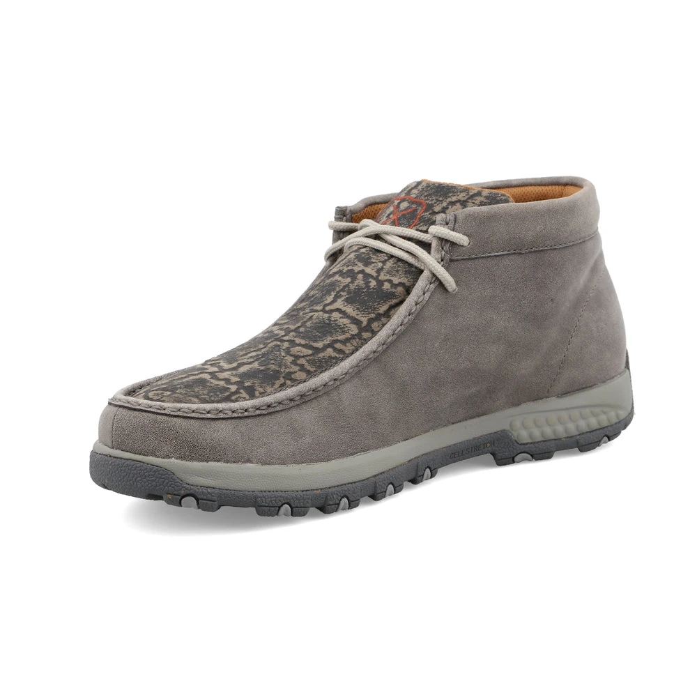 'Twisted X' Men's Chukka Driving Moc - Grey / Grey Elephant 1 'Twisted X' Men's Chukka Driving Moc - Grey / Grey Elephant
