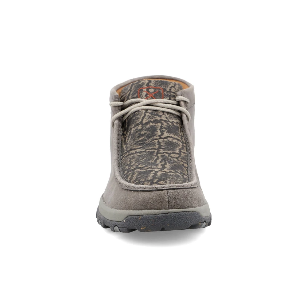 'Twisted X' Men's Chukka Driving Moc - Grey / Grey Elephant 4 'Twisted X' Men's Chukka Driving Moc - Grey / Grey Elephant - Image 4