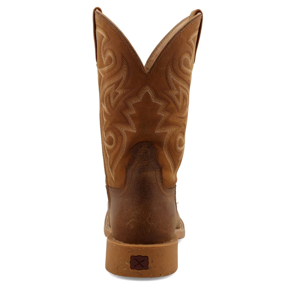 'Twisted X' Men's 11" Tech X™ Western Square Toe - Saddle / Rustic Orange 5 'Twisted X' Men's 11" Tech X™ Western Square Toe - Saddle / Rustic Orange - Image 5