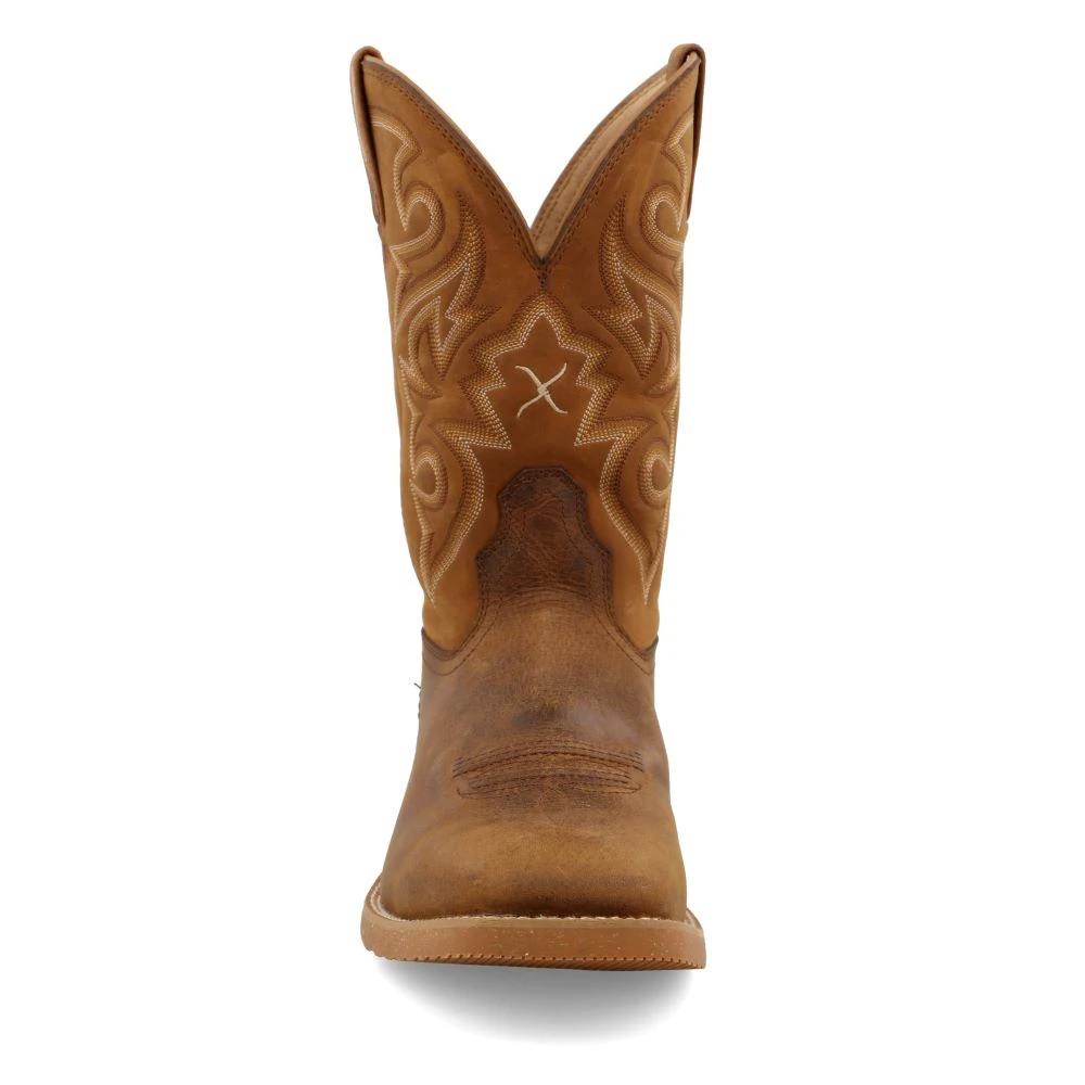 'Twisted X' Men's 11" Tech X™ Western Square Toe - Saddle / Rustic Orange 4 'Twisted X' Men's 11" Tech X™ Western Square Toe - Saddle / Rustic Orange - Image 4