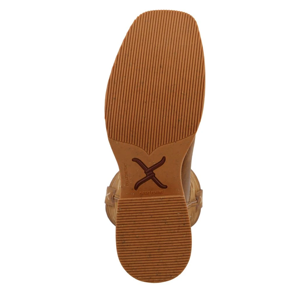 'Twisted X' Men's 11" Tech X™ Western Square Toe - Saddle / Rustic Orange 3 'Twisted X' Men's 11" Tech X™ Western Square Toe - Saddle / Rustic Orange - Image 3