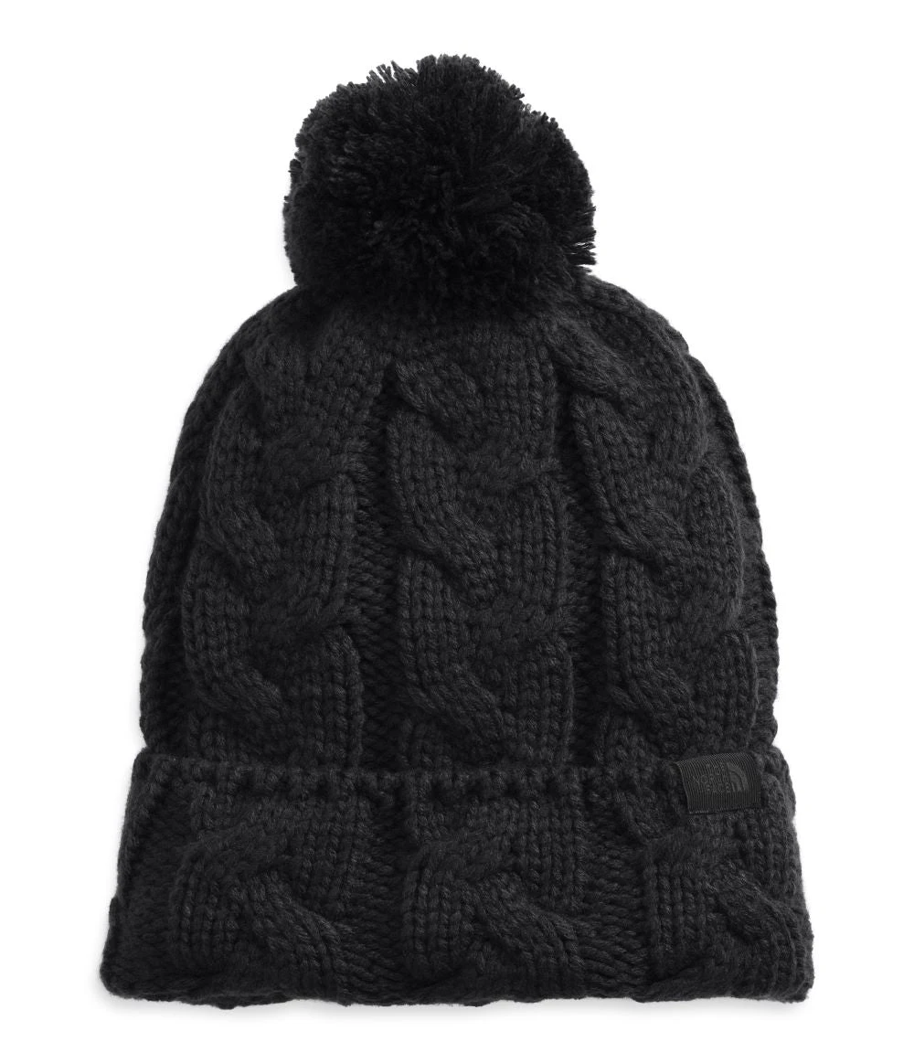 'The North Face' Women's Cable Minna Pom Beanie - TNF Black 1 'The North Face' Women's Cable Minna Pom Beanie - TNF Black