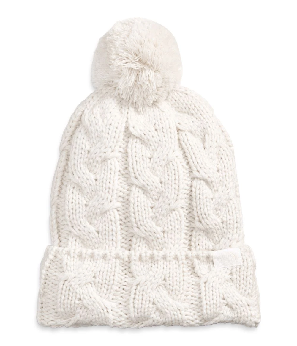 'The North Face' Women's Cable Minna Pom Beanie - Gardenia White 1 'The North Face' Women's Cable Minna Pom Beanie - Gardenia White