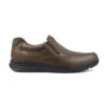 'Nunn Bush' Men's Cam Moc Toe Slip On - Brown Crazy Horse