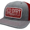 'Red Dirt Hat' Tag Patch Hat - Heather Grey / Red