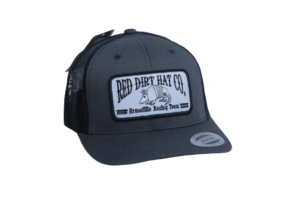 'Red Dirt Hat Company' Men's Dillo Cap - Grey / Black 1 'Red Dirt Hat Company' Men's Dillo Cap - Grey / Black