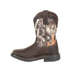 'Rocky' Youth Ride FLX WP Boot - Brown / Realtree Camo -Fashion Shoes RKW0258C instep profile 1024x1024@2x
