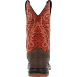 'Rocky' Men's 11" Worksmart EH WP Comp Toe - Dark Brown -Fashion Shoes RKW0385 back 1024x1024@2x