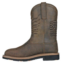 'Hoss Boots' Men's 11" Rancher EH WP Comp Toe - Rushmore Brown -Fashion Shoes RUSHMORE SMS BROWN COMP 2L 1024x1024@2x
