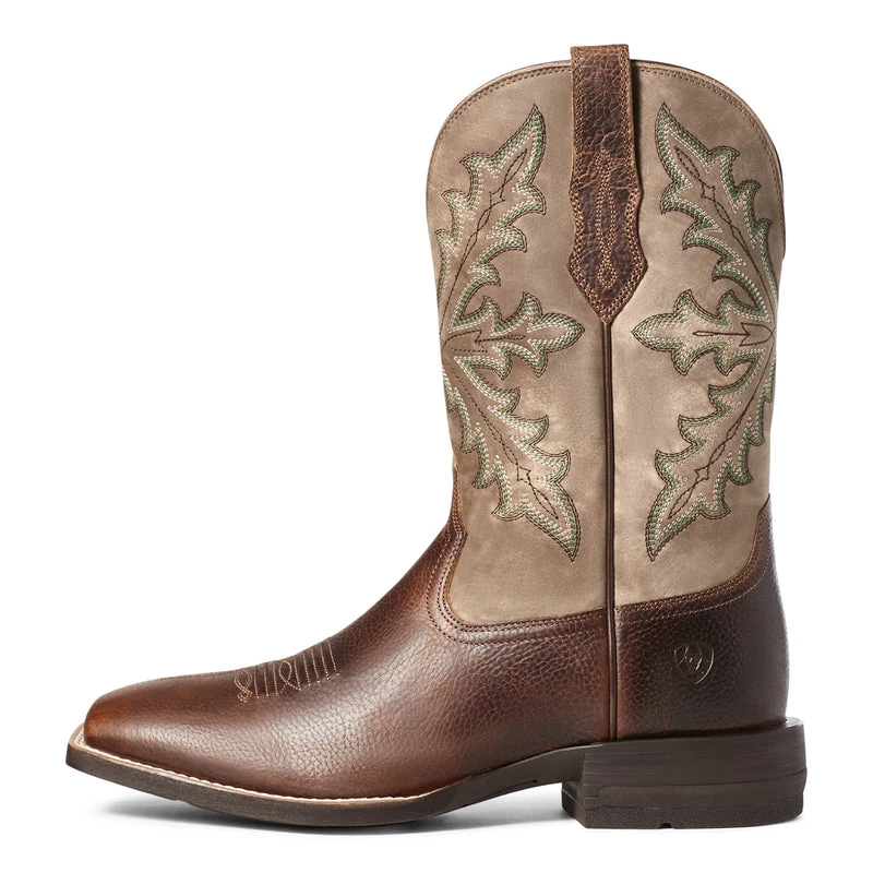 'Ariat' Men's 11" Qualifier Western Square Toe - Wicker 1 'Ariat' Men's 11" Qualifier Western Square Toe - Wicker