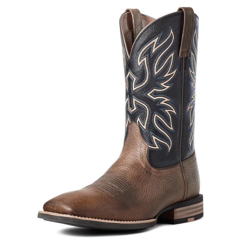'Ariat' Men's 11" Everlite Vapor Western Square Toe - Ranch Brown / Black Deertan 5 'Ariat' Men's 11" Everlite Vapor Western Square Toe - Ranch Brown / Black Deertan - Image 5