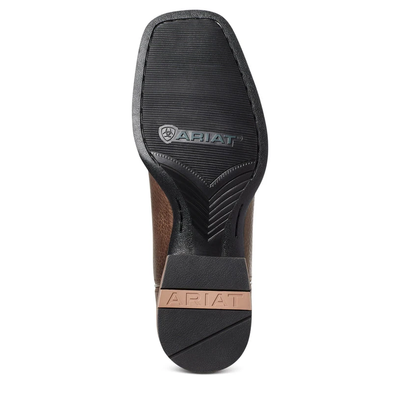 'Ariat' Men's 11" Everlite Vapor Western Square Toe - Ranch Brown / Black Deertan 3 'Ariat' Men's 11" Everlite Vapor Western Square Toe - Ranch Brown / Black Deertan - Image 3