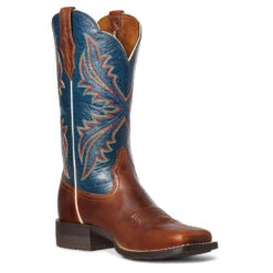 'Ariat' Women's West Bound Square Toe - Russet Rebel / Crackle Navy 9 'Ariat' Women's West Bound Square Toe - Russet Rebel / Crackle Navy -Fashion Shoes S21 WMS WEST 10035986 medial 1024x1024@2x