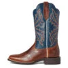 'Ariat' Women's West Bound Square Toe - Russet Rebel / Crackle Navy