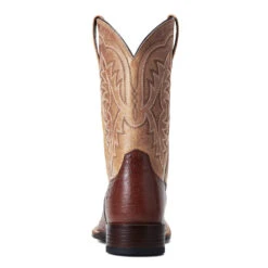 'Ariat' Men's 11" Night Life Ultra Western Square Toe - Antique Tabac Smooth Quill Ostrich / Sorrel Brown 10 'Ariat' Men's 11" Night Life Ultra Western Square Toe - Antique Tabac Smooth Quill Ostrich / Sorrel Brown -Fashion Shoes S22 MNS WEST 10040344 heel 1024x1024@2x