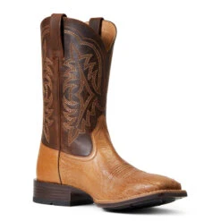 'Ariat' Men's 11" Night Life Ultra Western Square Toe - Ranger Smooth Quill Ostrich / Beam Brown 9 'Ariat' Men's 11" Night Life Ultra Western Square Toe - Ranger Smooth Quill Ostrich / Beam Brown -Fashion Shoes S22 MNS WEST 10040345 medial 1024x1024@2x