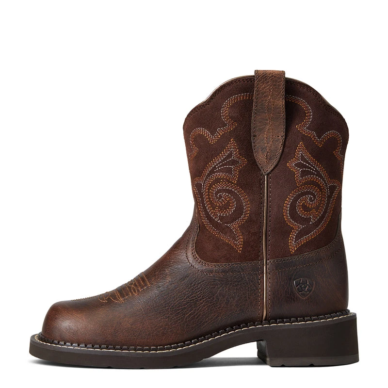 'Ariat' Women's 8" Fatbaby Heritage Tess Western Round Toe - Forest Brown / Jamocha 1 'Ariat' Women's 8" Fatbaby Heritage Tess Western Round Toe - Forest Brown / Jamocha