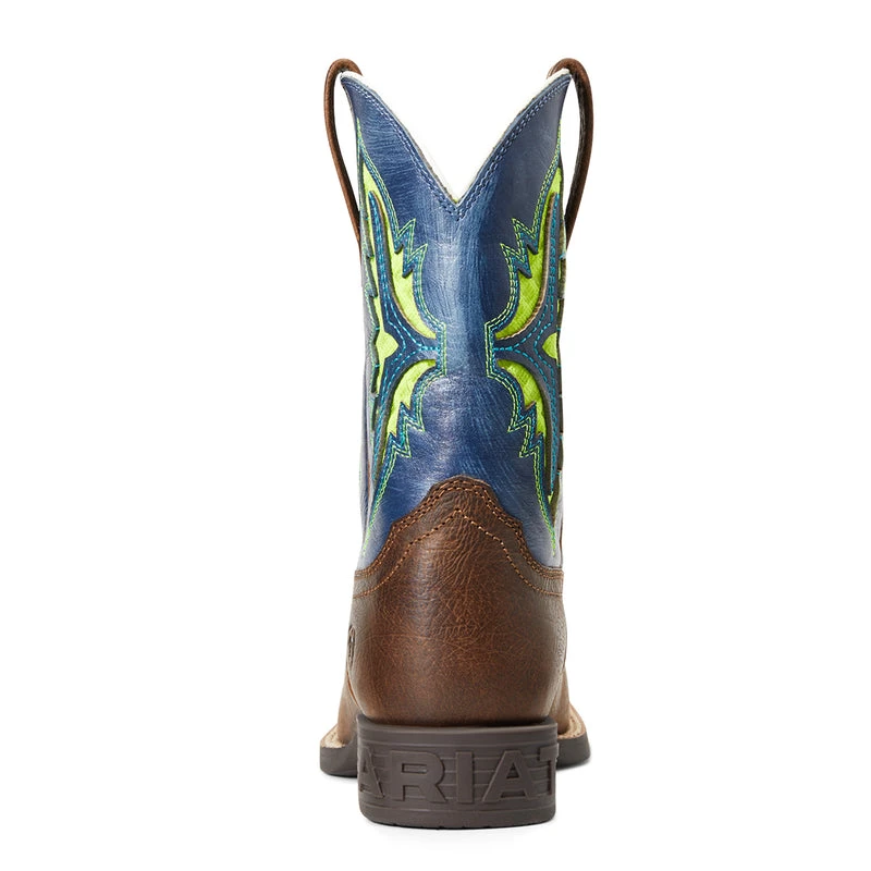 'Ariat' Youth Koel WenTEK Square Toe - Rowdy Rust / Daring Indigo 4 'Ariat' Youth Koel WenTEK Square Toe - Rowdy Rust / Daring Indigo - Image 4