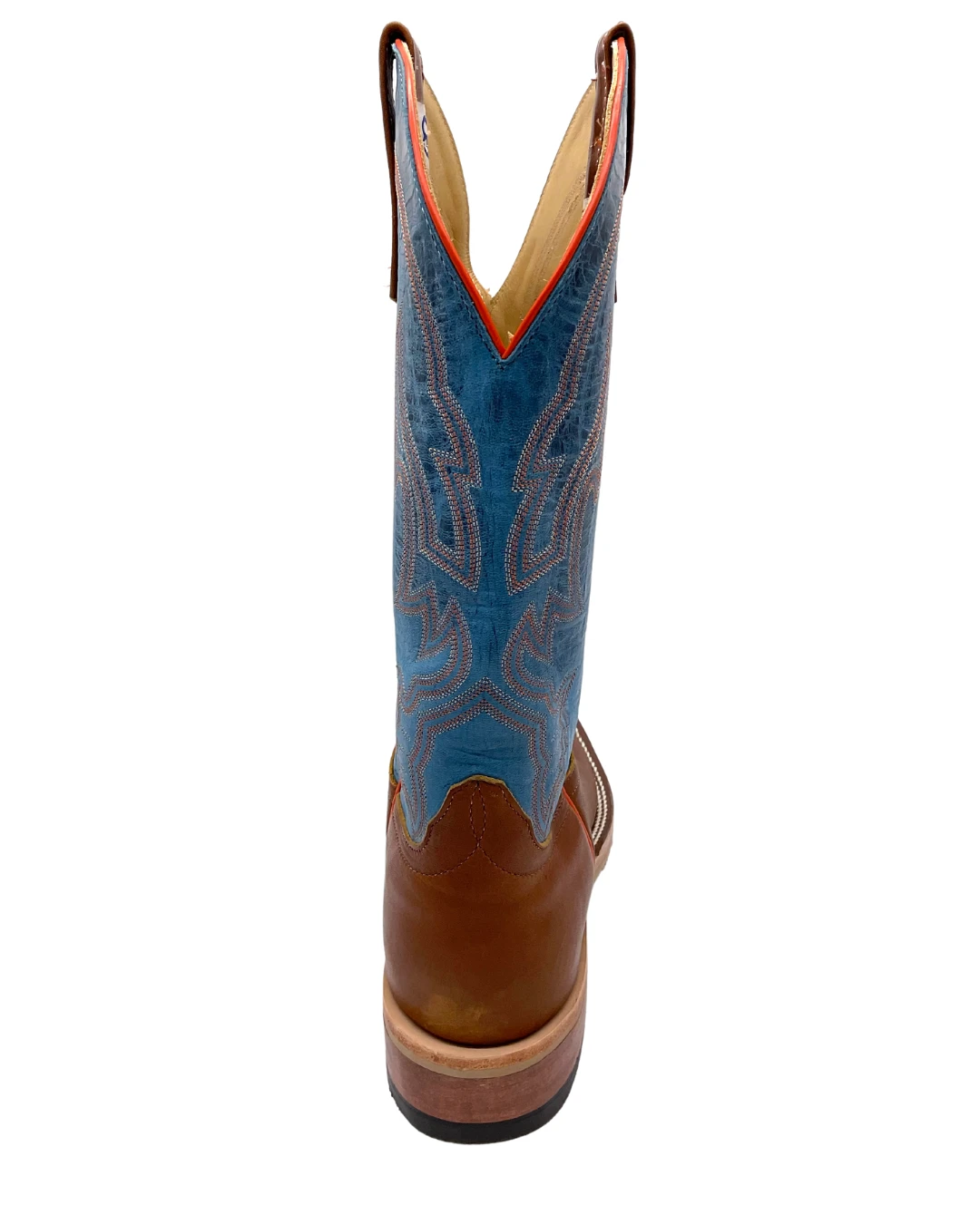 'Anderson Bean' Men's 13" Briar Mad Dog Western Square Toe - Brown / Blue 5 'Anderson Bean' Men's 13" Briar Mad Dog Western Square Toe - Brown / Blue - Image 5