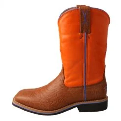 'Twisted X' Youth 9" Western Square Toe - Tan / Orange -Fashion Shoes YCW0012 LT 4800x4800 fd3d91a7 8aeb 440d bbbd af5f2b1acb82 1024x1024@2x