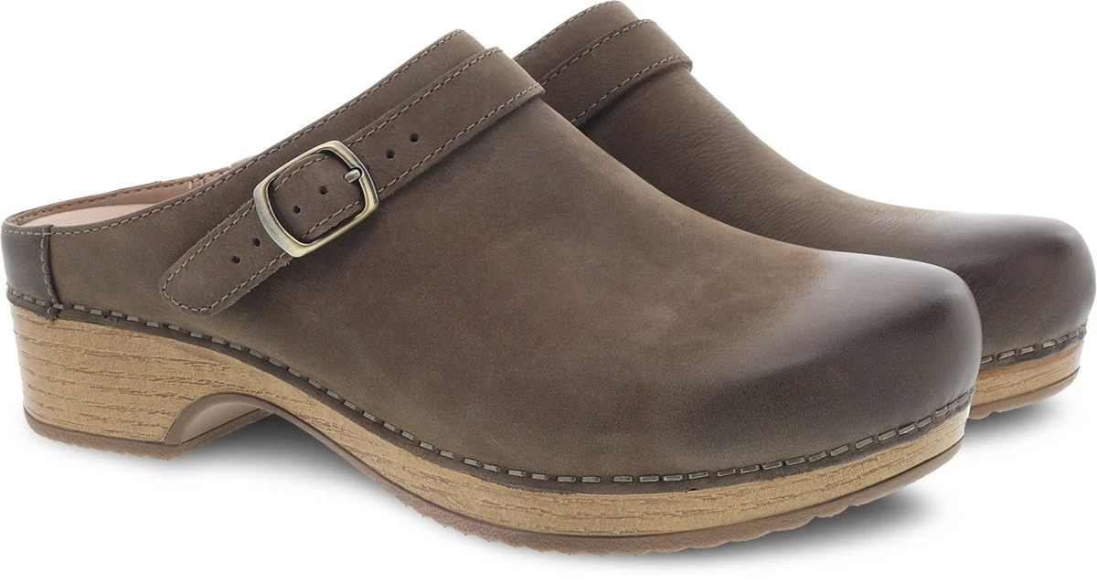 'Dansko' Women's Berry - Mushroom Burnished Nubuck 4 'Dansko' Women's Berry - Mushroom Burnished Nubuck - Image 4
