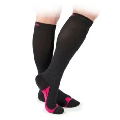 'Powerstep' Women's G2 Recovery Sock - Black -Fashion Shoes g2 womens legs 1 1024x1024@2x
