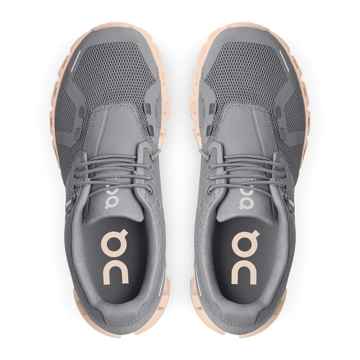 'On Running' Women's Cloud 5 - Zinc / Shell 2 'On Running' Women's Cloud 5 - Zinc / Shell - Image 2