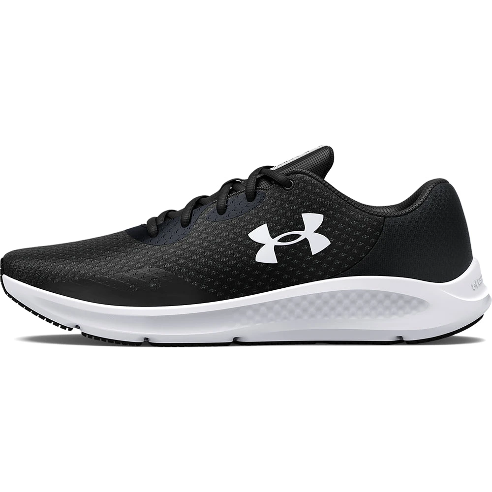 'Under Armour' Men's Charged Pursuit 3 - Black / White 4 'Under Armour' Men's Charged Pursuit 3 - Black / White - Image 4